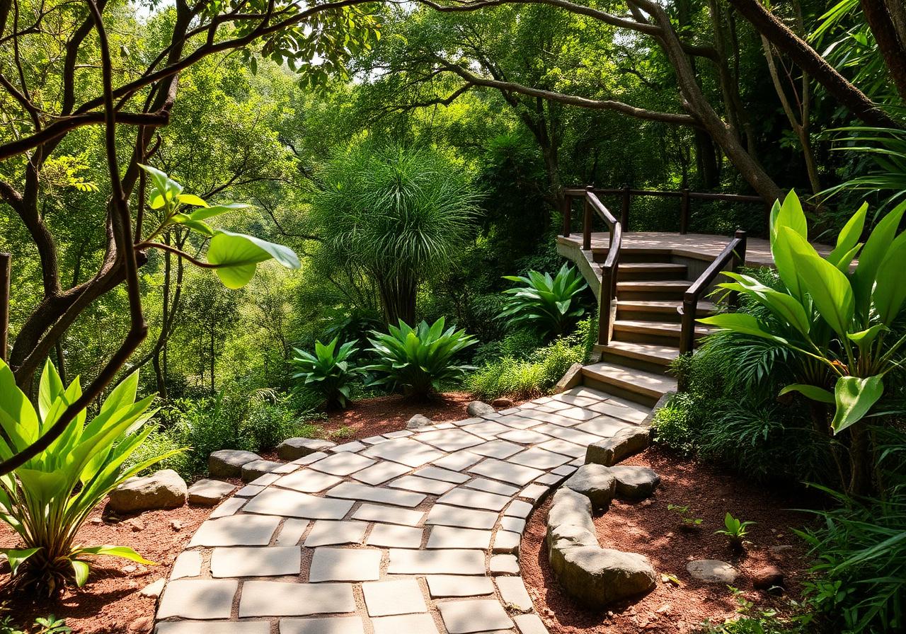 Senderos y jardines nativos