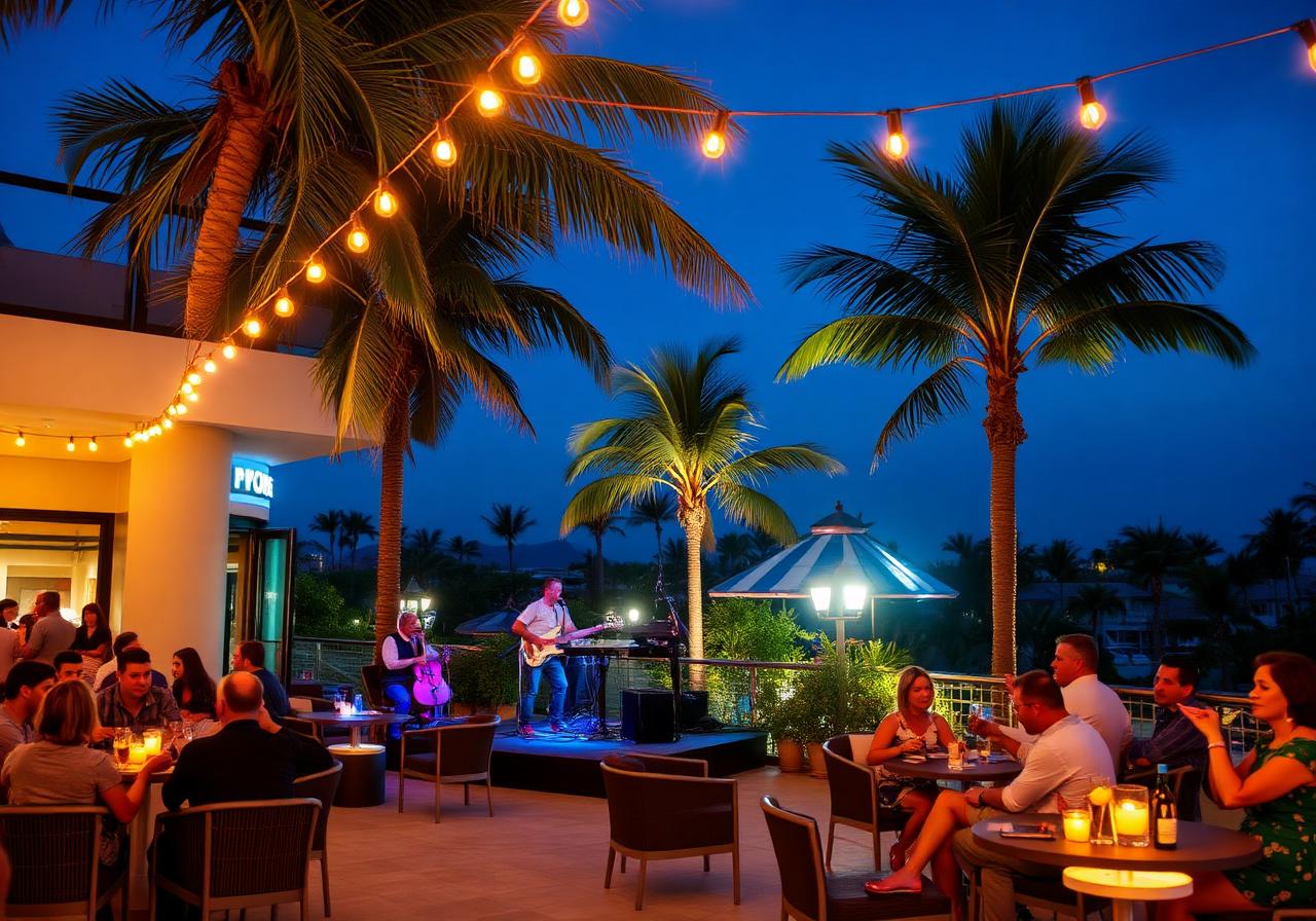 Música en vivo & terrazas