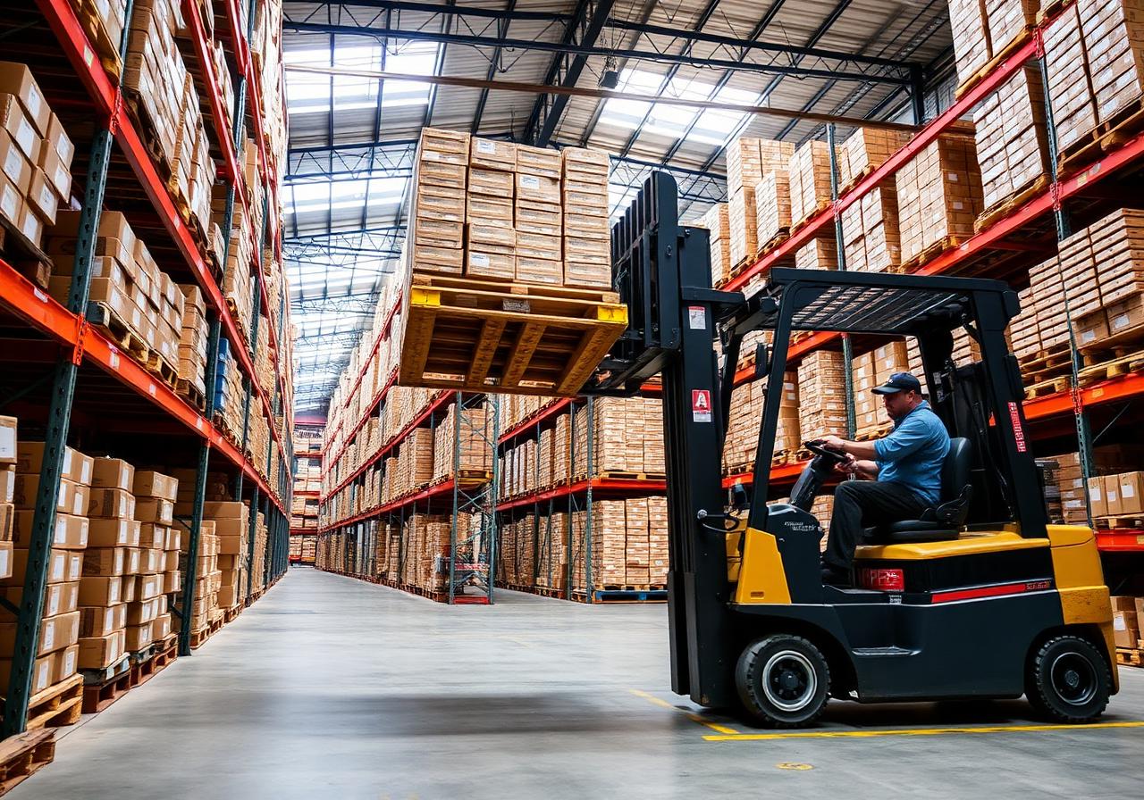 Manejo de carga · montacargas